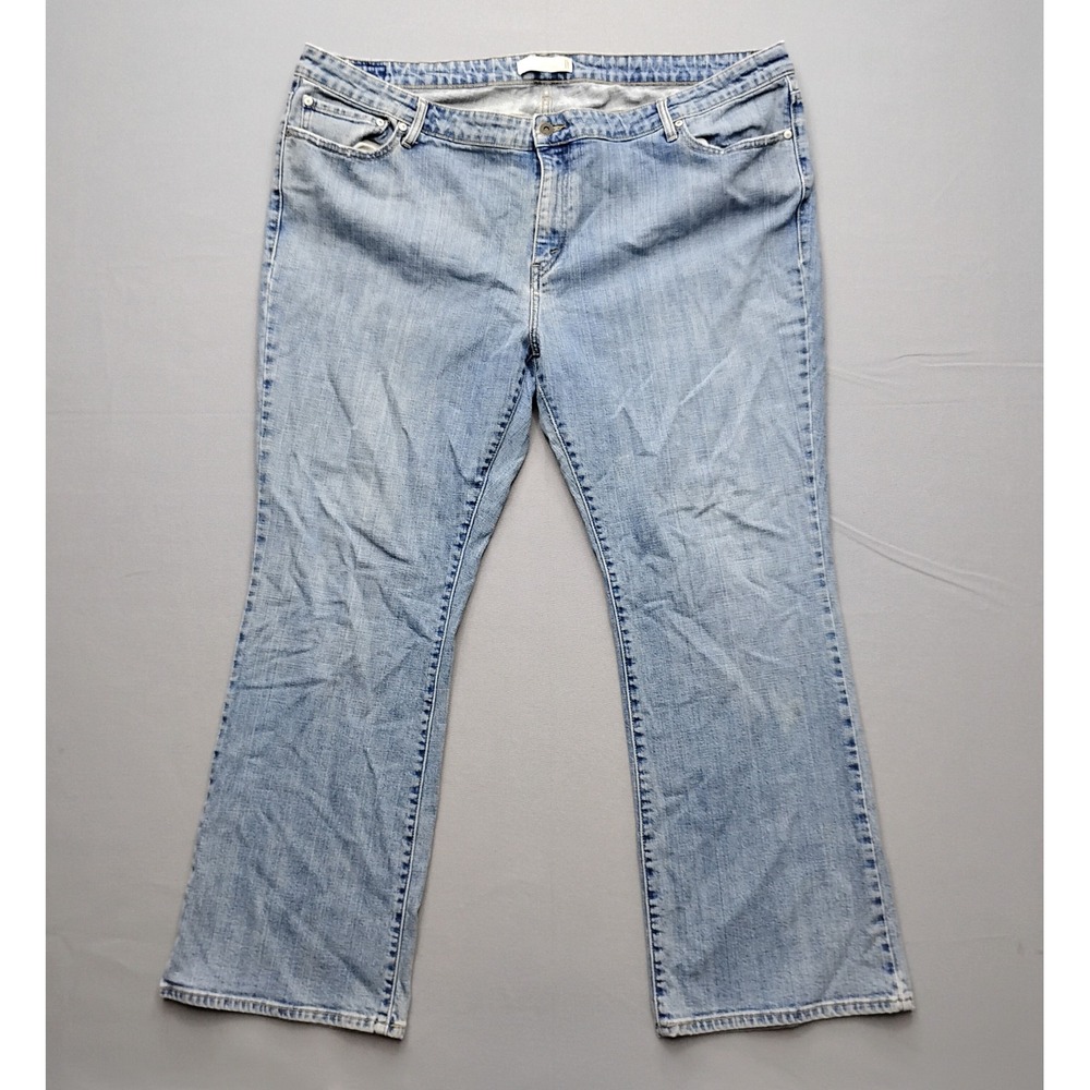 Levis 590 Bootcut Jeans Womens 24W Medium Light Wash Blue Denim Plus Size
